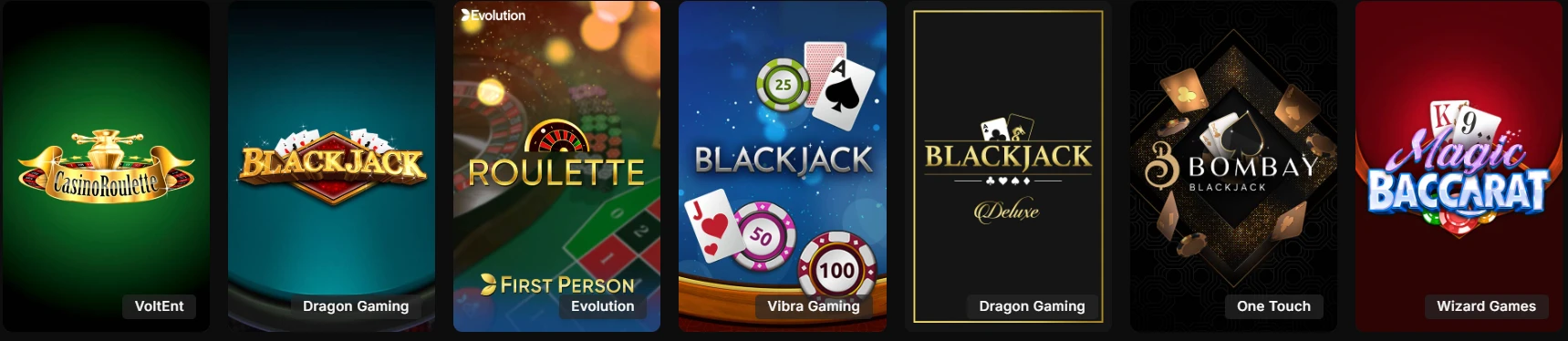 Horus casino table games